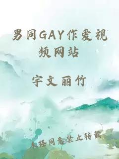 男同GAY作爱视频网站